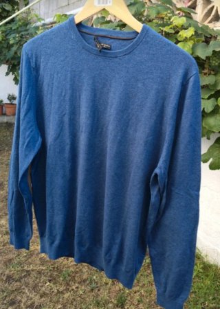 Jersey azul de punto