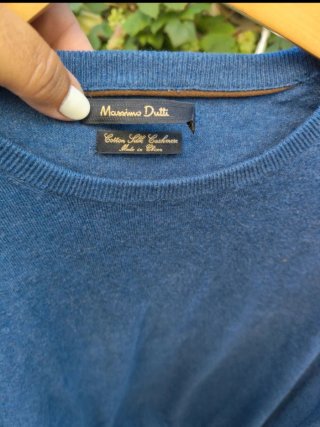 Jersey azul de punto