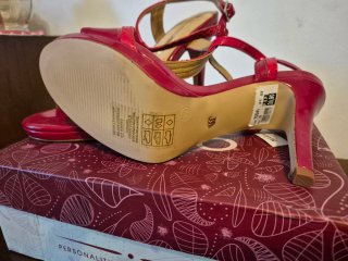 Sandalias Mariamare Rojas Tacon Alto