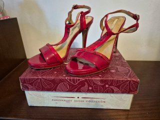 Sandalias Mariamare Rojas Tacon Alto
