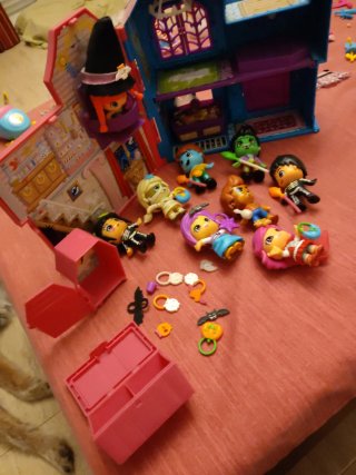 Lote 9 figuras de Pin y Pon más Casa del Terror