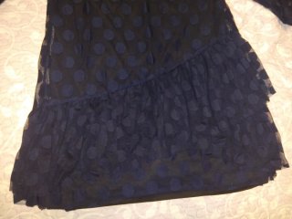 Vestido lunares azul marino talla 40