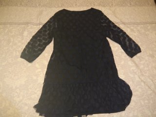Vestido lunares azul marino talla 40