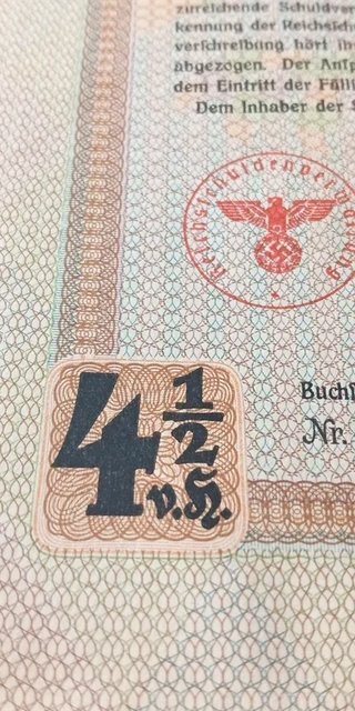Bono de guerra Alemania nazi 1937 – 100 Reichsmark