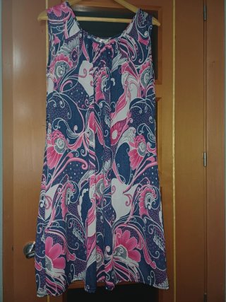 Vestido Veraniego Estampado Talla XL