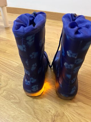 Botas de agua niño luces T.31