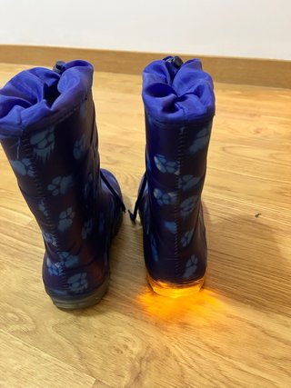 Botas de agua niño luces T.31