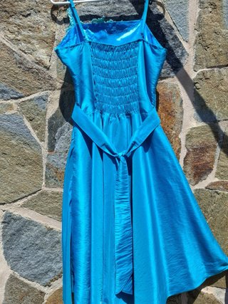 Vestido fiesta azul Lucie collection un uso