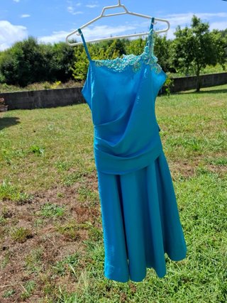 Vestido fiesta azul Lucie collection un uso