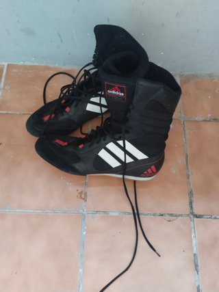 Zapatillas Adidas Boxeo Negras Rojas
