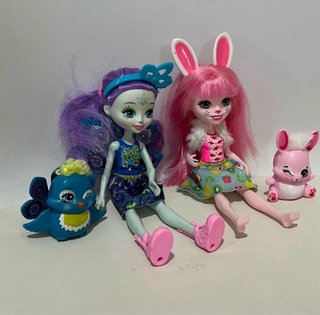 Lote 2 Muñecas Enchantimals Originales Mattel