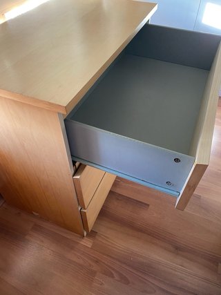 2 Cómodas MALM IKEA Madera Clara