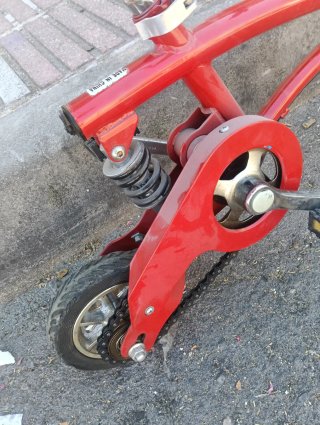 Mini bici roja plegable