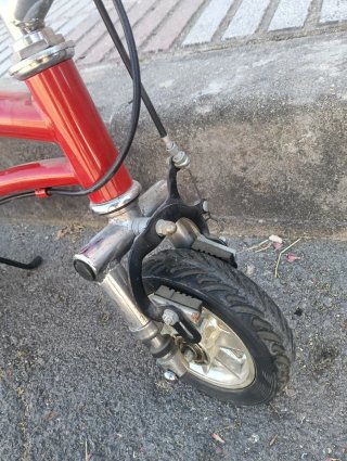 Mini bici roja plegable