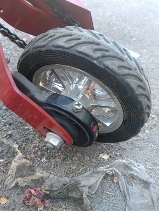 Mini bici roja plegable