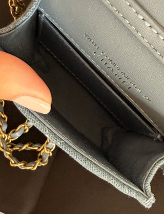 Neceser Chanel Denim Azul Dorado