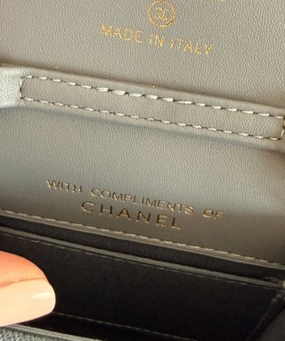 Neceser Chanel Denim Azul Dorado