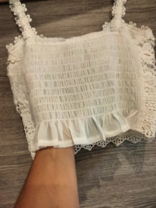Top encaje blanco verano