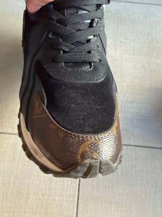Scarpe Louis Vuitton Pelliccia Nero Marrone
