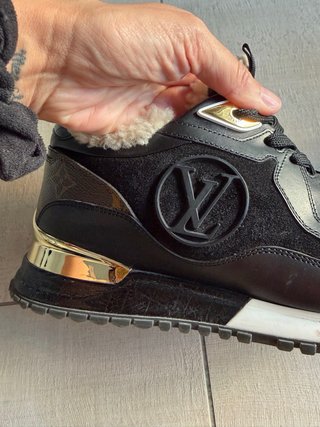 Scarpe Louis Vuitton Pelliccia Nero Marrone