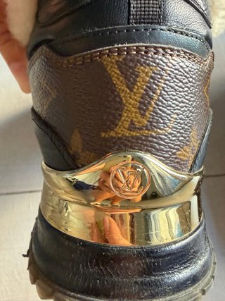 Scarpe Louis Vuitton Pelliccia Nero Marrone