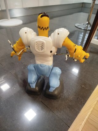 Homer homersapien robot con   sonido