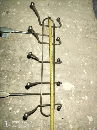 Perchero Metálico Dorado para Puerta