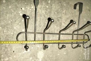 Perchero Metálico Dorado para Puerta