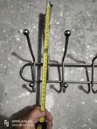 Perchero Metálico Dorado para Puerta