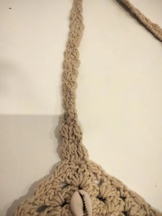 Top Verano Crochet Beige