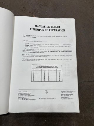 Manual Taller Opel Corsa Tomos I y II - Junio 1983