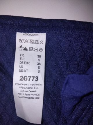 Braga bikini azul con lazos