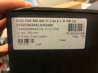 Tija telescópica carbono D232 ONE