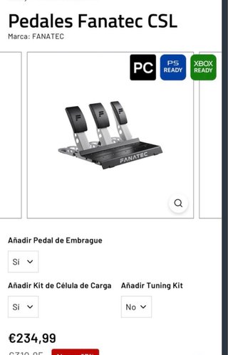 Pedales Fanatec