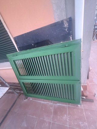 Persiana Mallorquina Aluminio Verde 1,01x1,21