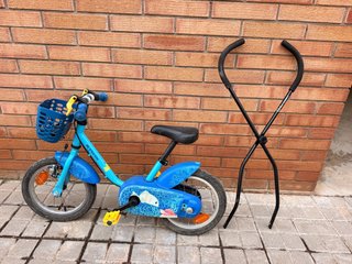 Bicicleta infantil Btwin + Barra entrenamiento