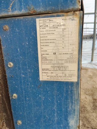 Generador aire caliente biomasa