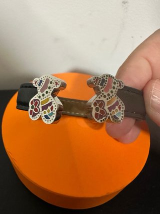 Pulsera Tous Oso Multicolor Negra