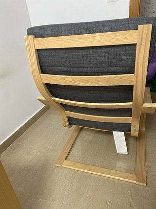 Mecedora Ikea Madera Gris