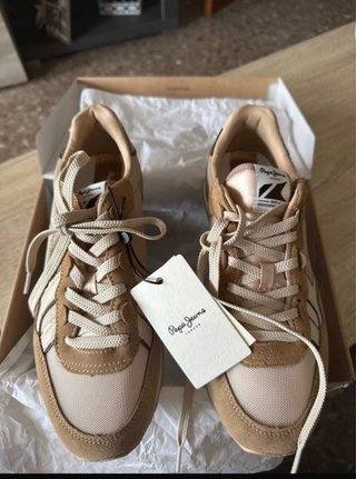 Zapatillas Pepe Jeans marrones y bronce