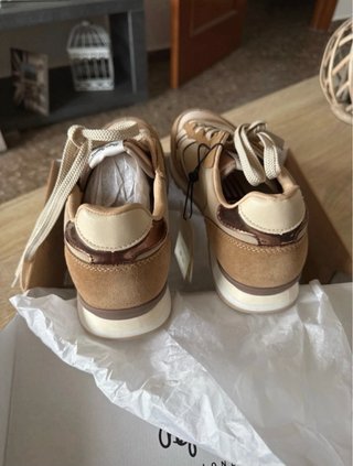 Zapatillas Pepe Jeans marrones y bronce