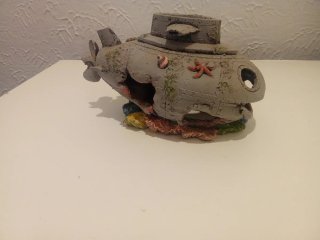 Submarino decorativo para acuario
