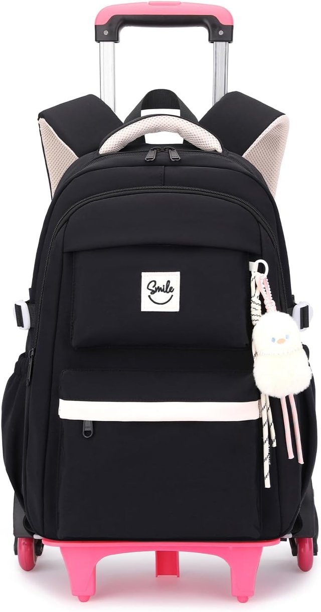 TANOU Mochila 6 Ruedas 26L Oxford 300D Niña Negra