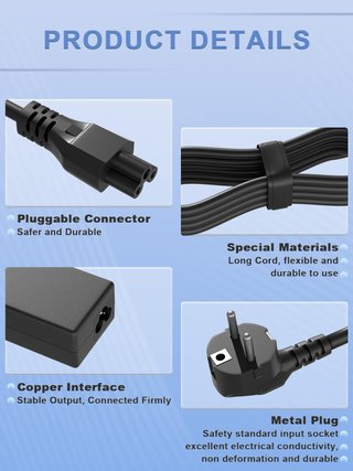 SLRIOYS Cargador 240W 20V 12A MSI Punta Cuadrada