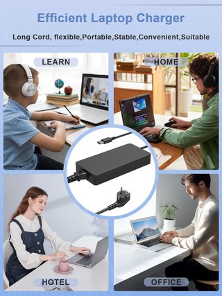 SLRIOYS Cargador 240W 20V 12A MSI Punta Cuadrada
