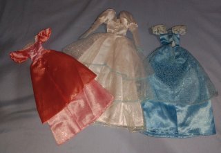 Pack 3 Vestidos Muñecas Disney Princesas
