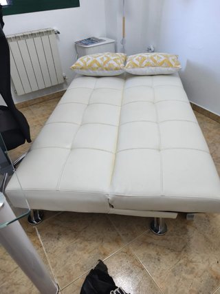 Sofá Cama Plegable Blanco