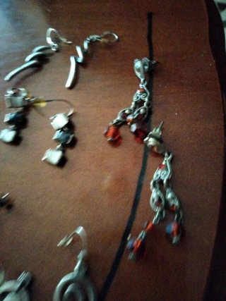 Lote de pendientes de plata