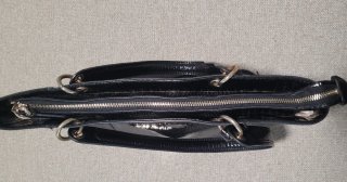 Bolso Guess Negro Cocodrilo