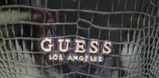 Bolso Guess Negro Cocodrilo